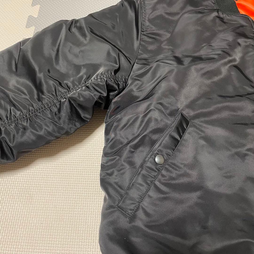 HOUSTON ヒューストンMA-1 フライトジャケット リバーシブル　ブラック