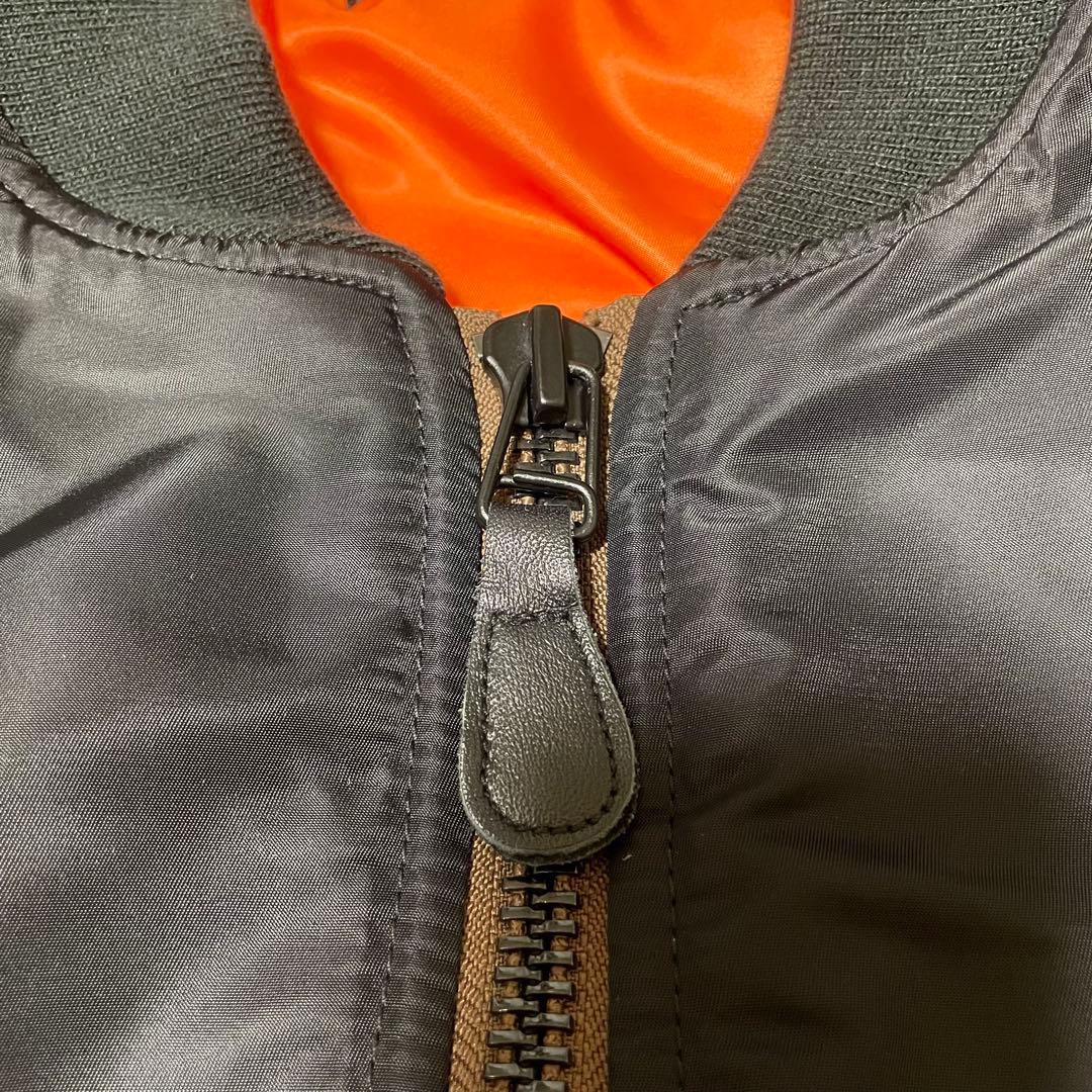 HOUSTON ヒューストンMA-1 フライトジャケット リバーシブル　ブラック