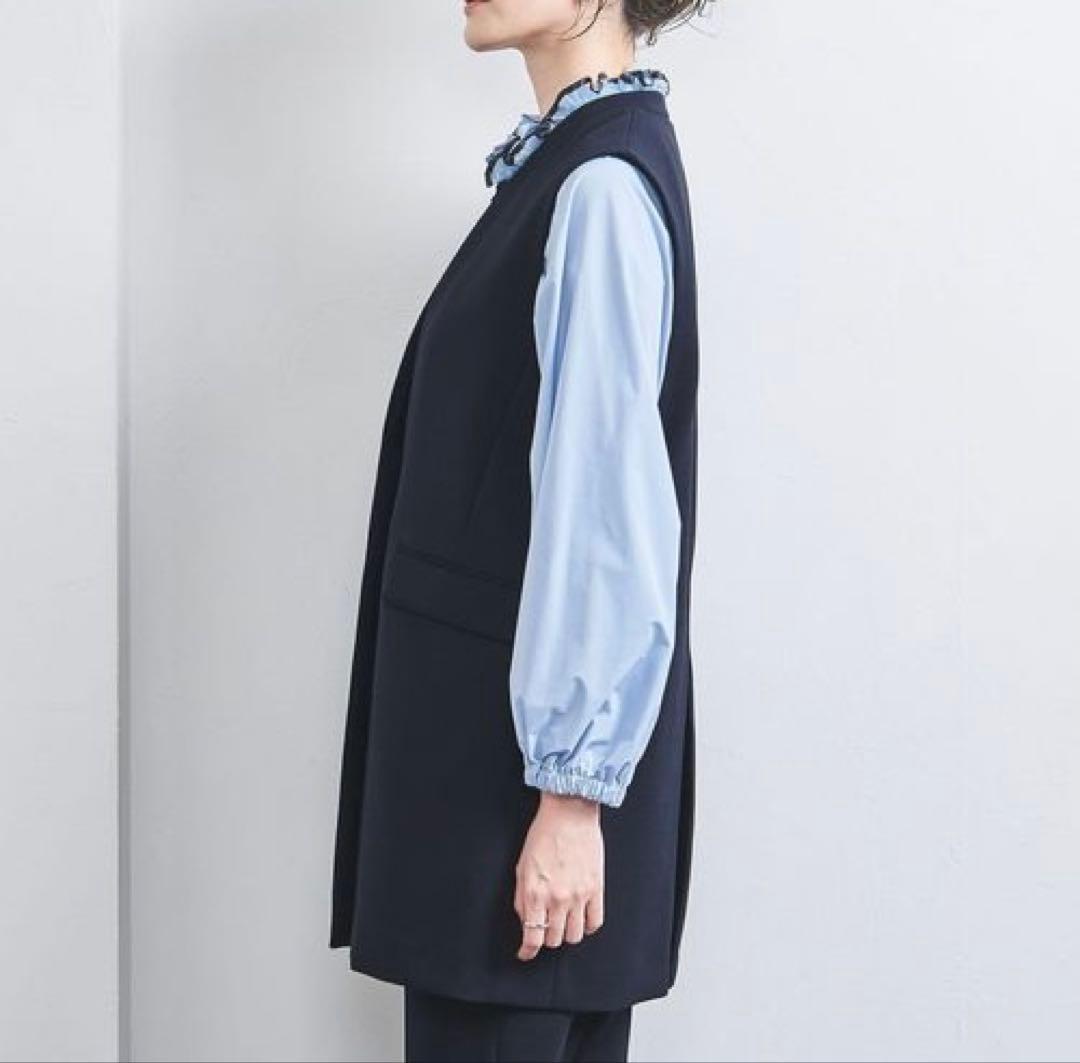 【美品】ユナイテッドアローズ ダブルクロス ベスト ジレ 近年モデル 定価約3万