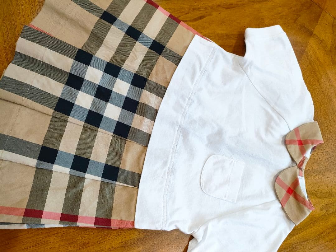 バーバリー　チルドレン　半袖ワンピース 100cm　3y 98 美品