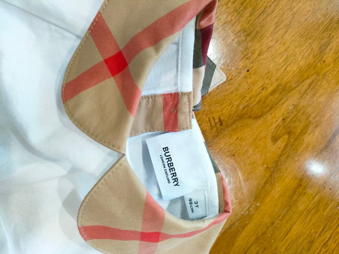 バーバリー　チルドレン　半袖ワンピース 100cm　3y 98 美品