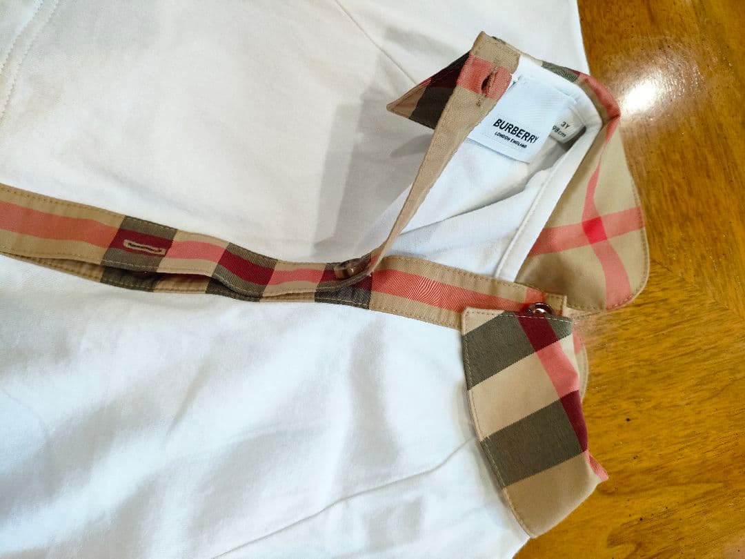 バーバリー　チルドレン　半袖ワンピース 100cm　3y 98 美品