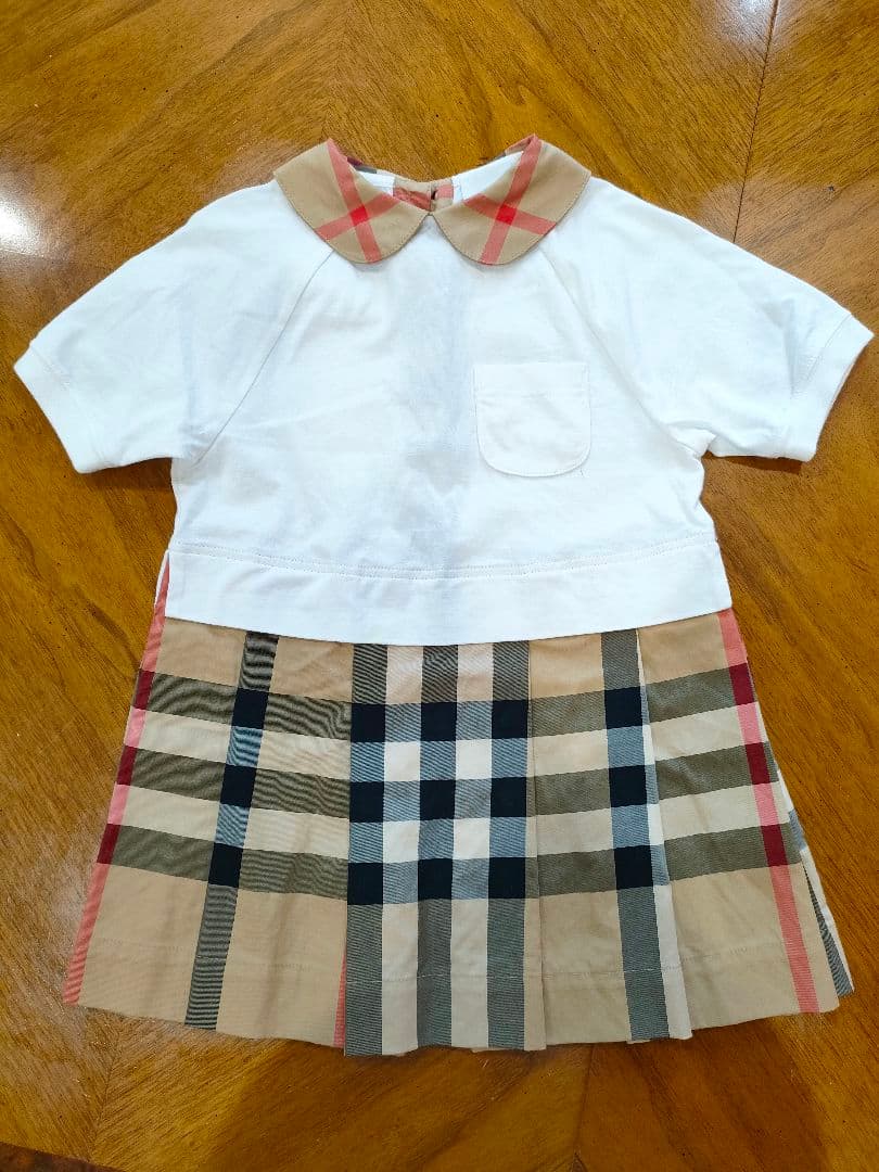 バーバリー　チルドレン　半袖ワンピース 100cm　3y 98 美品