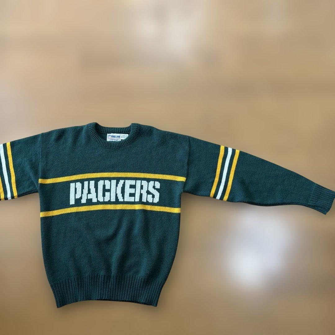 希少80s USA製NFLオフィシャル PACKERSニットセーター 好デザイン