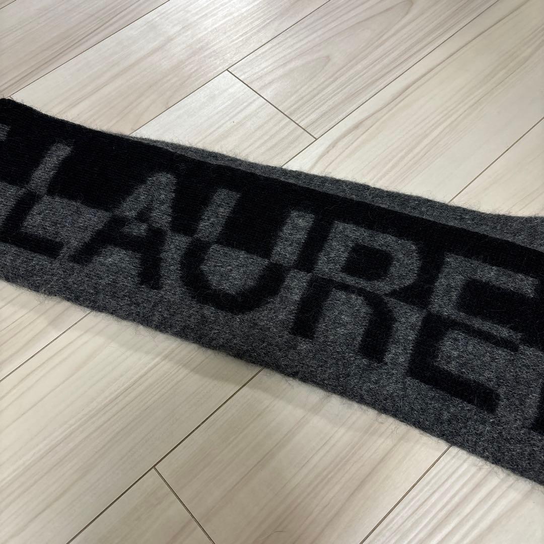 SAINT LAURENT サンローラン ウール マフラー グレー ブラック