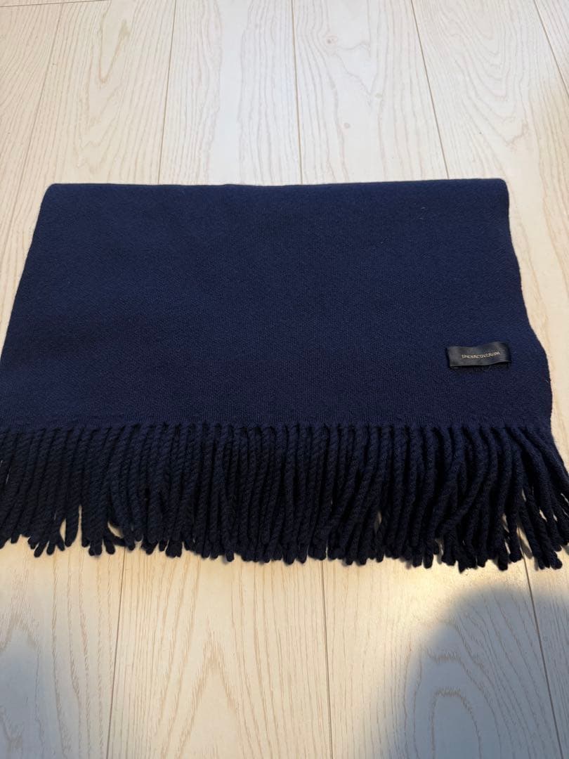 UNDERCOVER アンダーカバー　大判マフラー　ネイビー