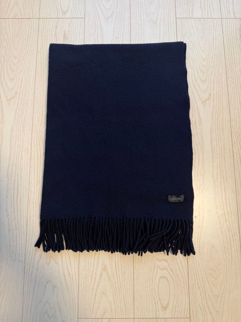 UNDERCOVER アンダーカバー　大判マフラー　ネイビー