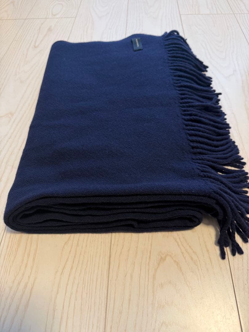 UNDERCOVER アンダーカバー　大判マフラー　ネイビー