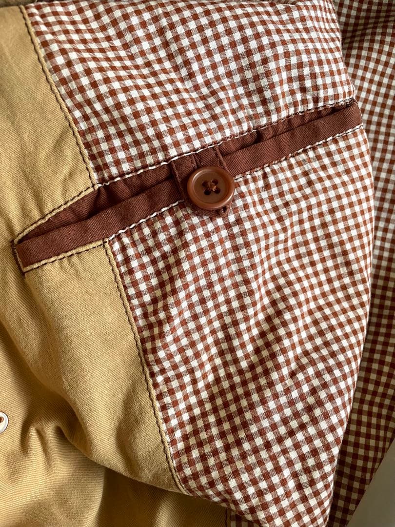 豆*様 カールヘルム　トランプ切り替えステンカラーコート