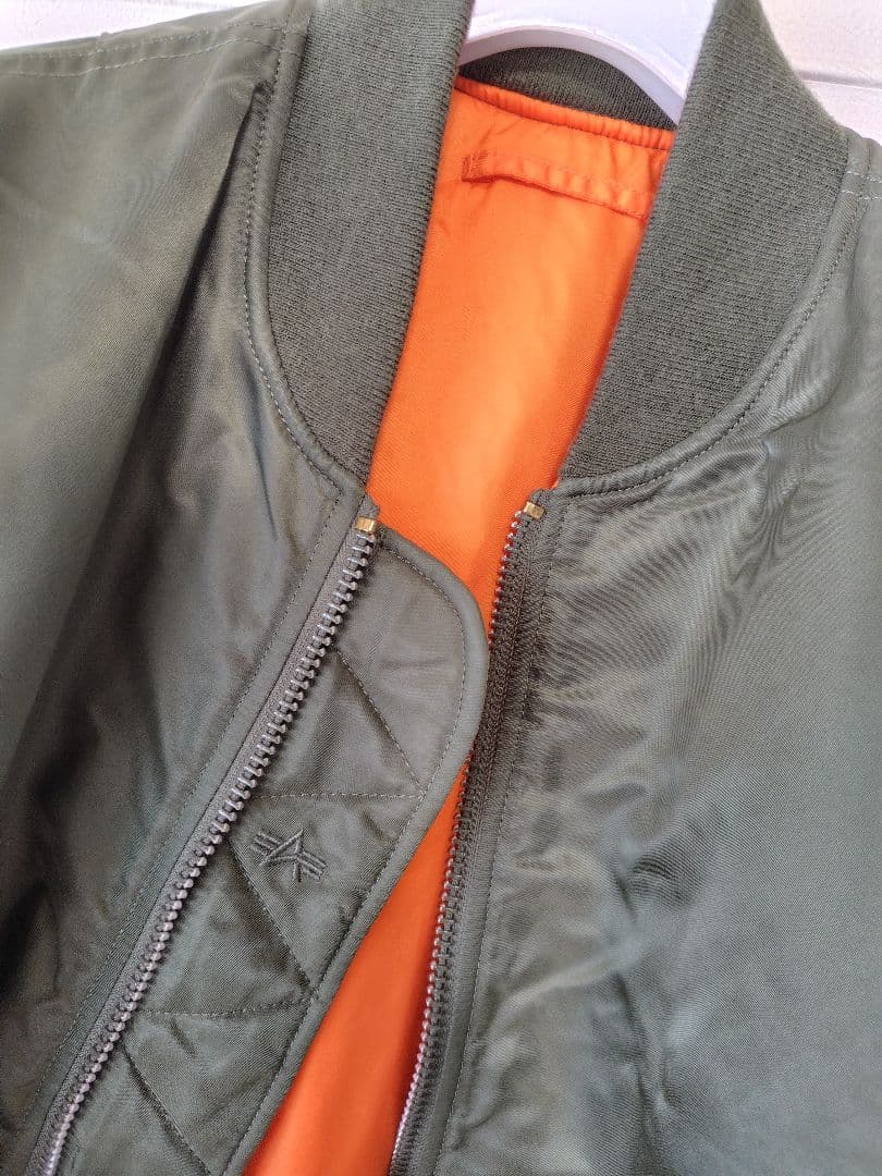 【美品】MA-1 alphaフライトジャケット ヴィンテージグリーン XLサイズ