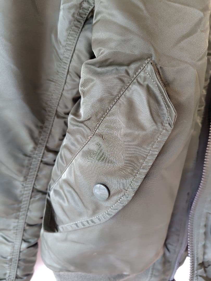 【美品】MA-1 alphaフライトジャケット ヴィンテージグリーン XLサイズ