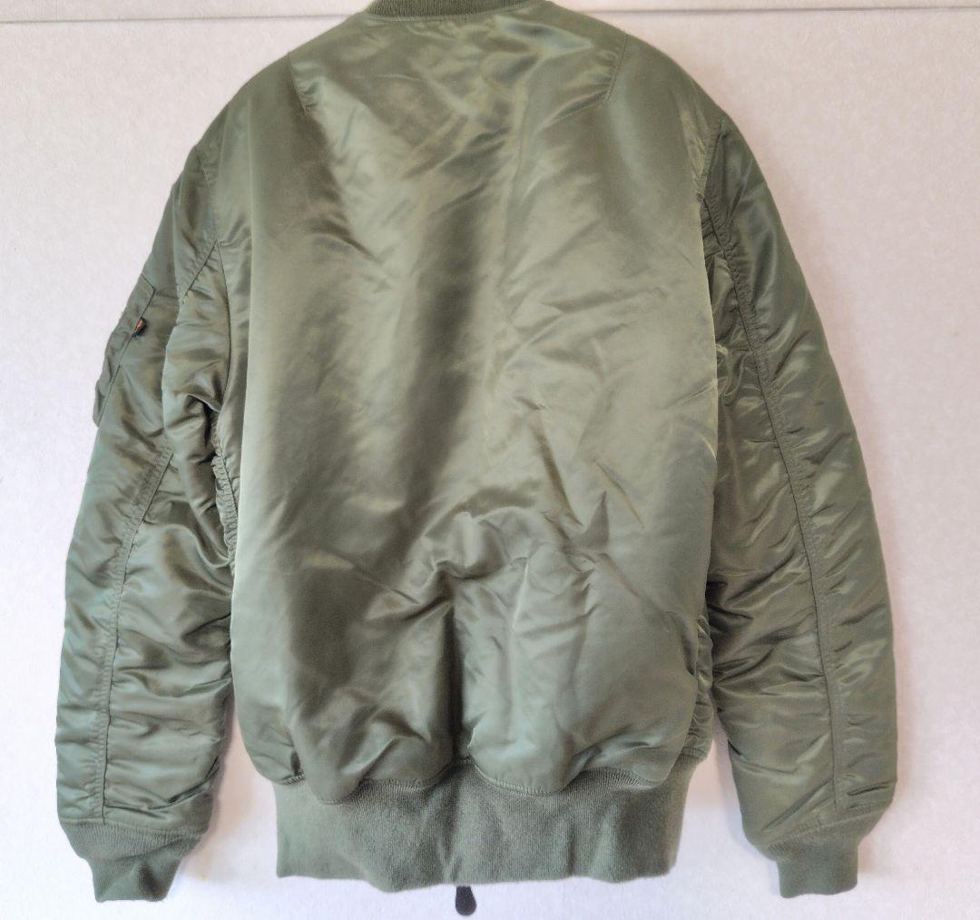 【美品】MA-1 alphaフライトジャケット ヴィンテージグリーン XLサイズ