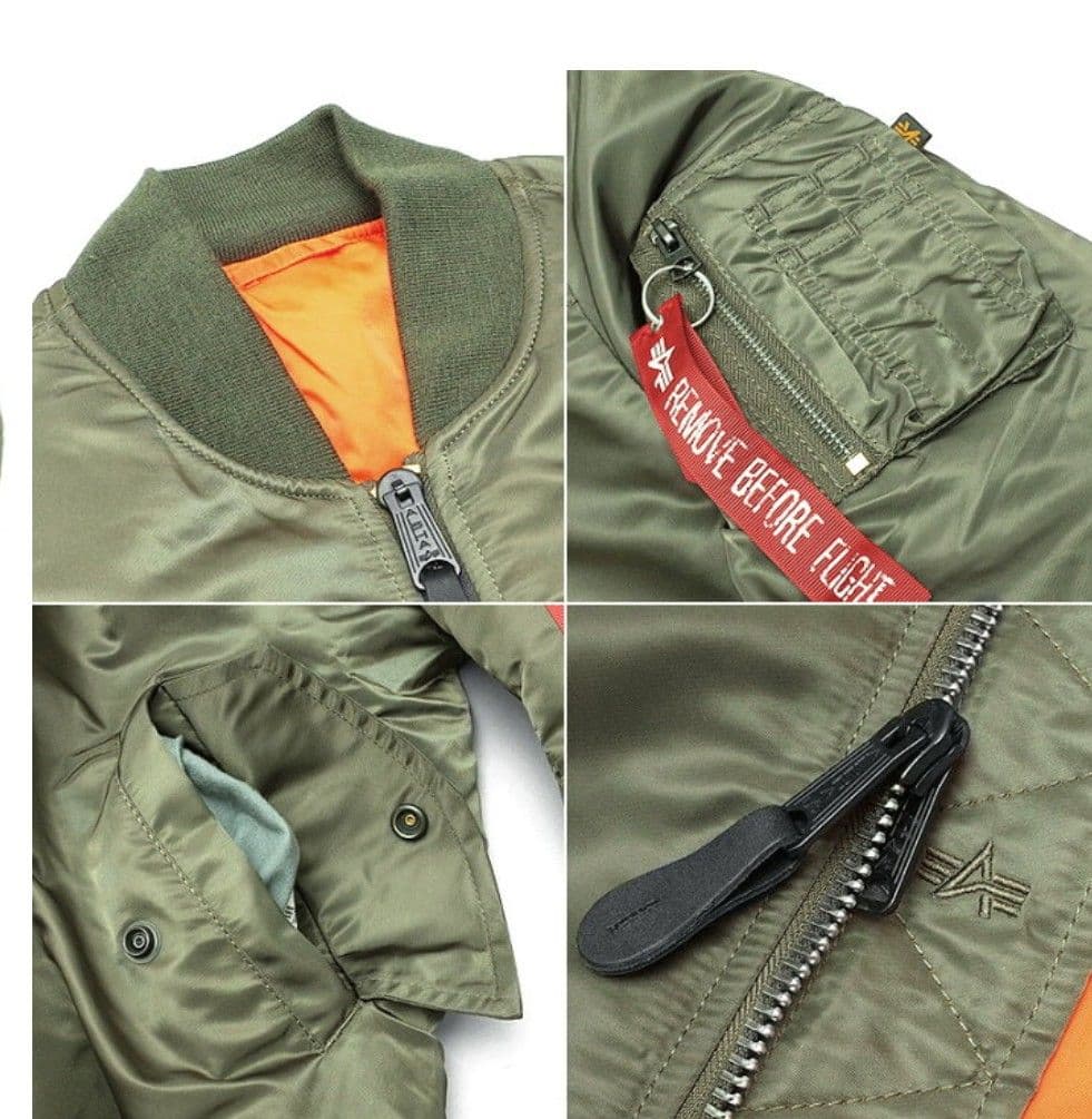 【美品】MA-1 alphaフライトジャケット ヴィンテージグリーン XLサイズ