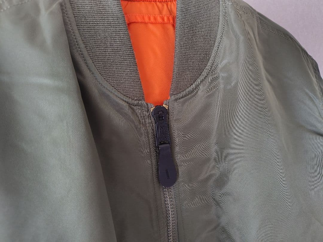 【美品】MA-1 alphaフライトジャケット ヴィンテージグリーン XLサイズ