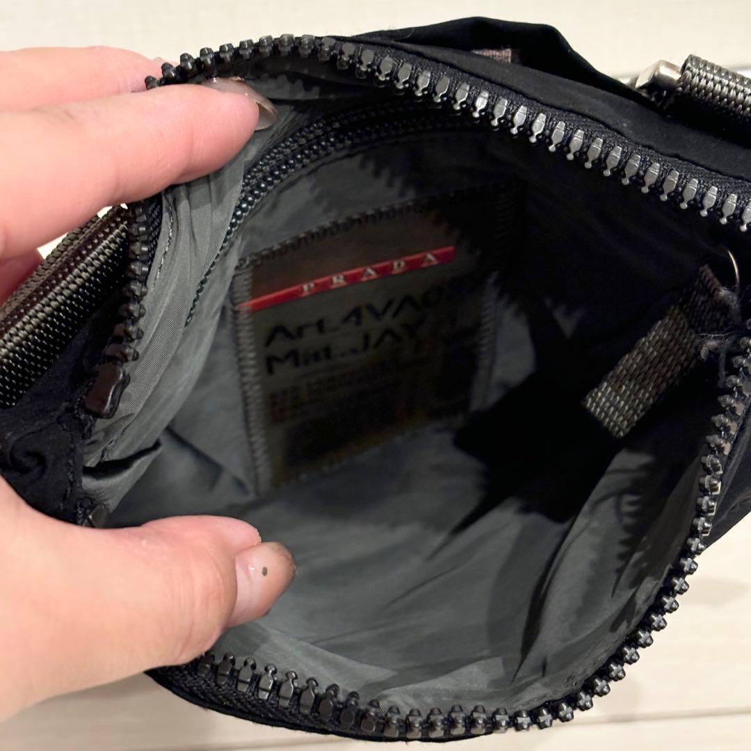 PRADA プラダスポーツ サコッシュ ショルダーバッグ ブラック 斜め掛け