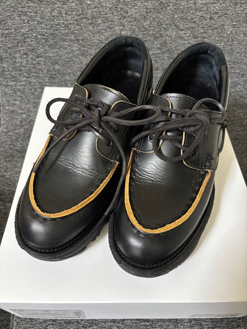 25SS Sacai ブラックBoat Shoes サイズ42