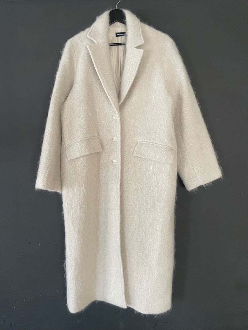 モヘアシャギーチェスターコート...グレー