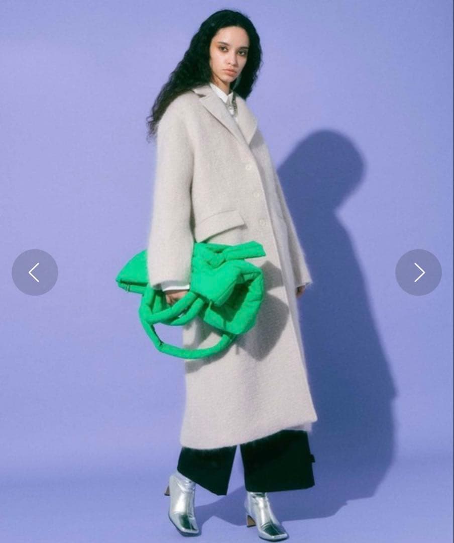 モヘアシャギーチェスターコート...グレー