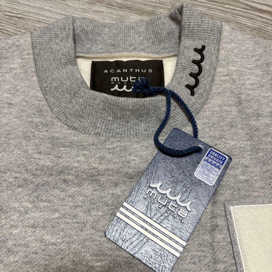 ⭐️新品未使用　ムータマリン　モックネックスウェット グレー　サイズ７