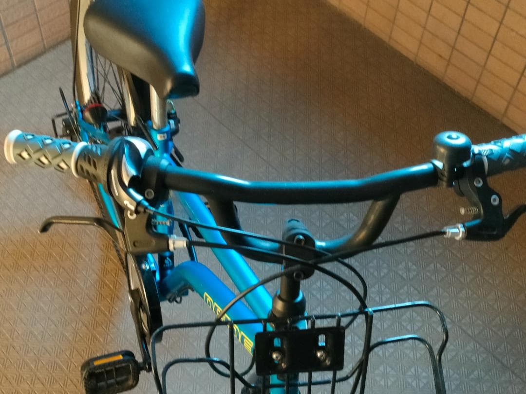 【引取限定/東京都江東区】アサヒ ドライド 外装6段 青 24インチ