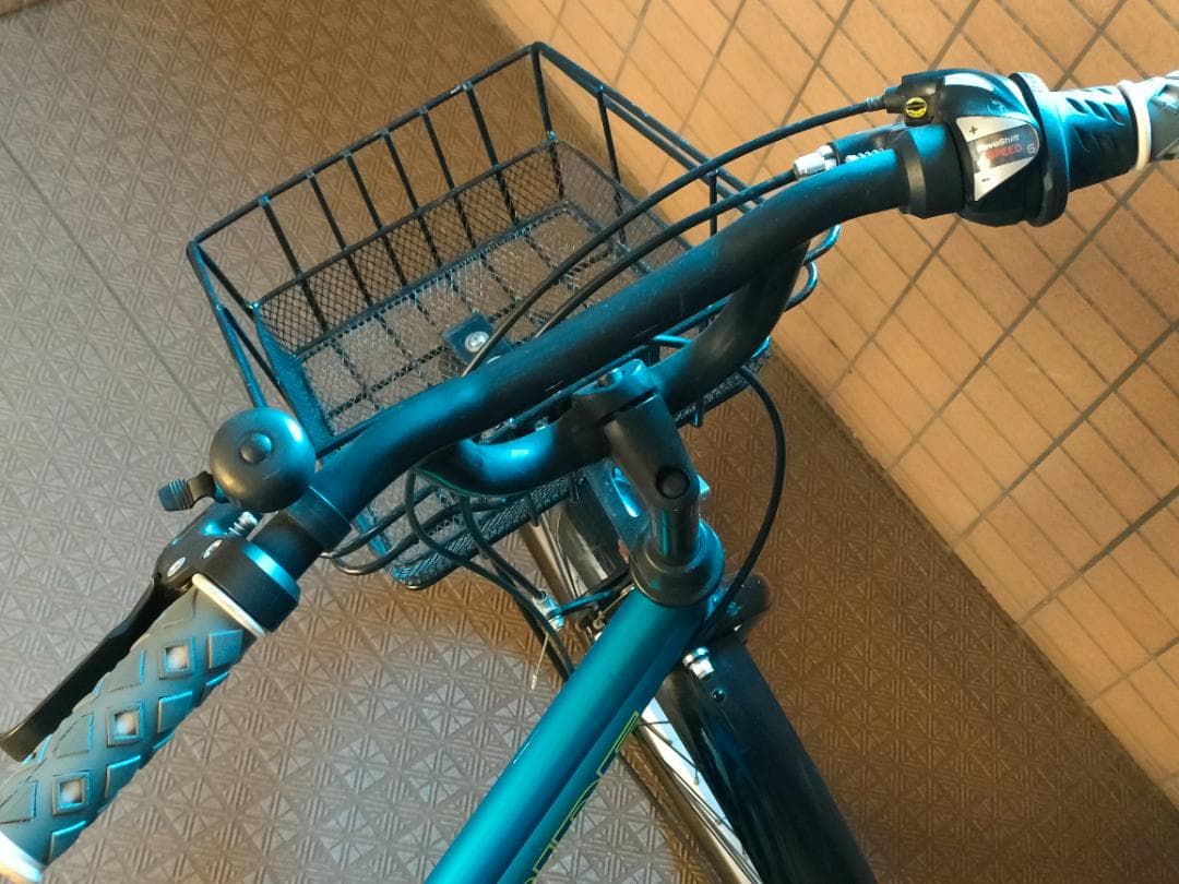 【引取限定/東京都江東区】アサヒ ドライド 外装6段 青 24インチ