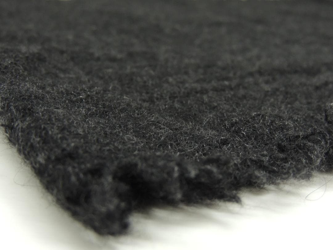 カヴァル KAVAL カシミヤ ストール マフラー 黒 ブラック(チャコール)