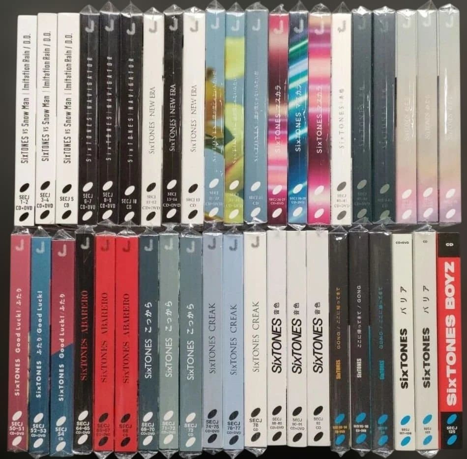 SixTONES 歴代CDシングル 15タイトル ほぼ全形態42枚 初回DVD