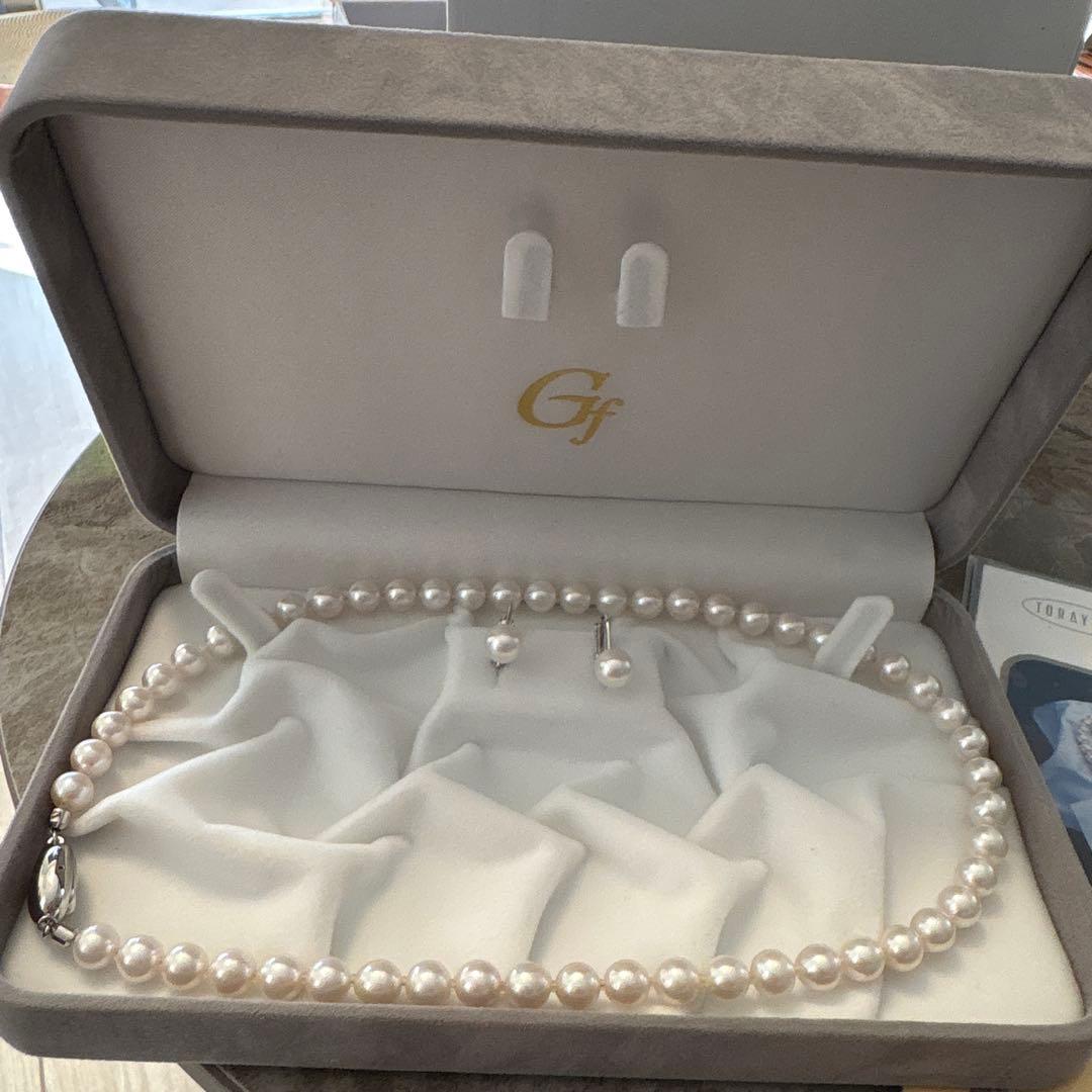Gf パールネックレスと保証書付き