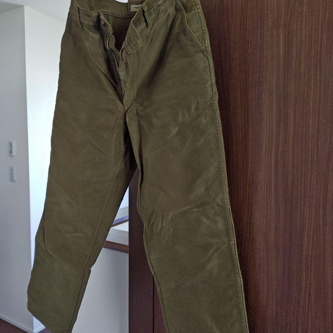 FOB FACTORY モールスキンパンツ サイズ4 オリーブ