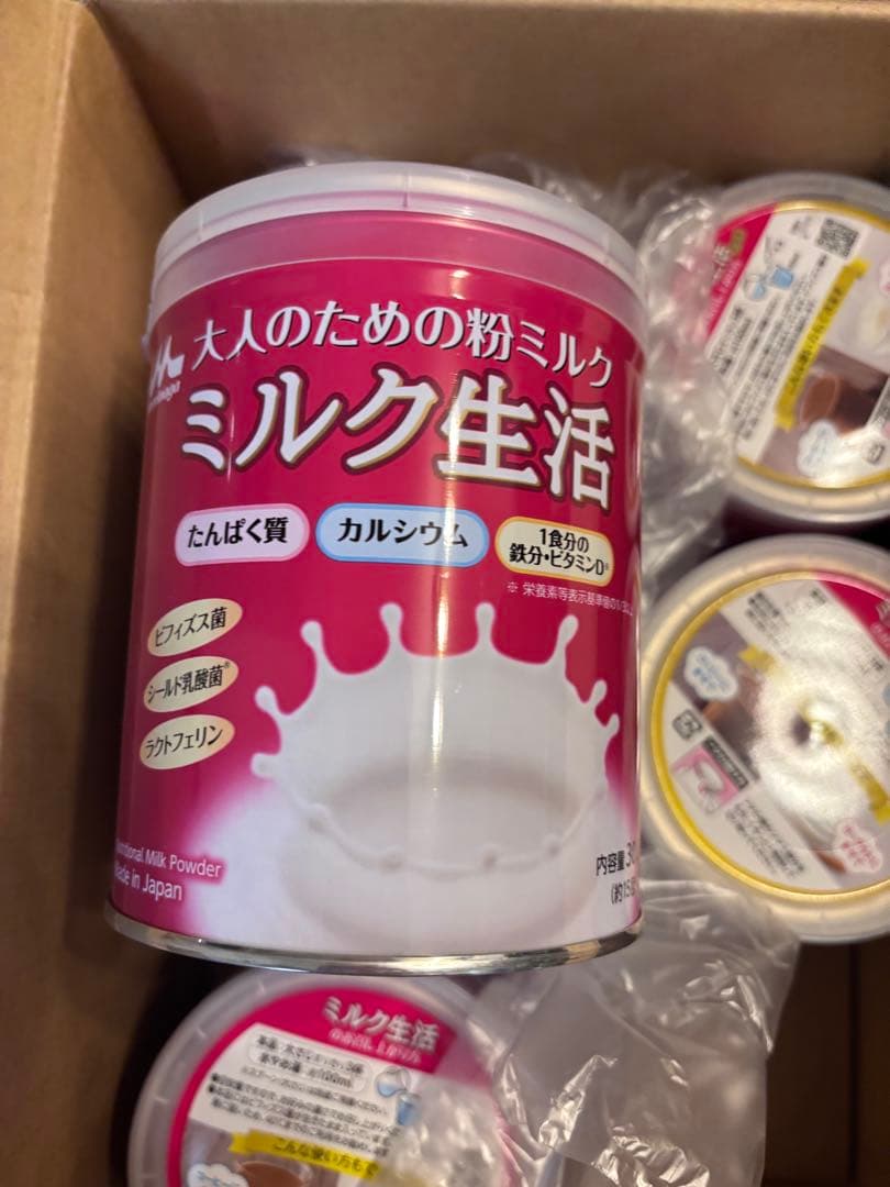 森永乳業 大人のための粉ミルク ミルク生活プラス 300g × 12缶