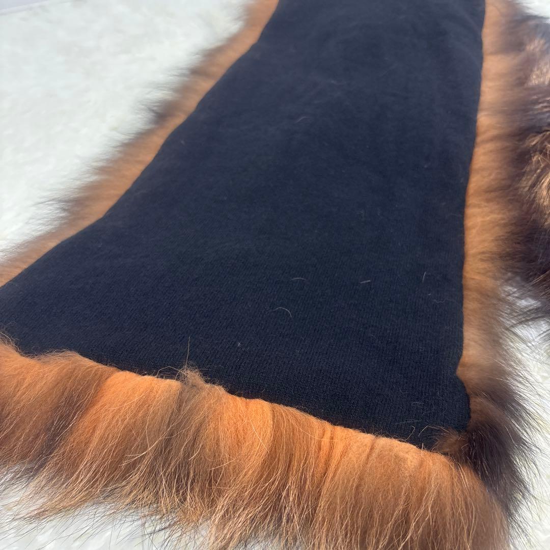 【美品】【希少】LOEWE RENARD フォックス カシミヤ マフラー