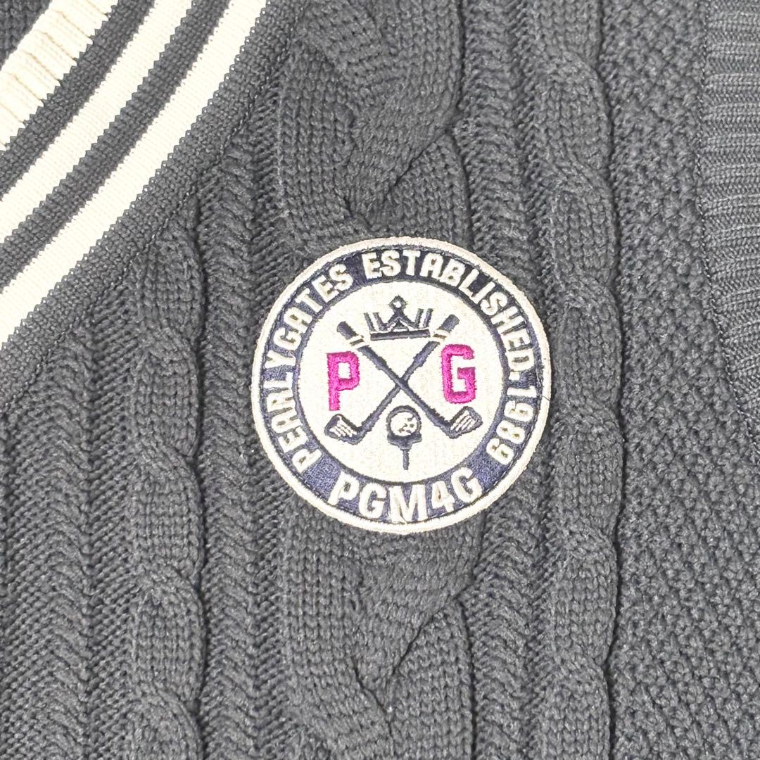 【新品】PEARLY GATES ケーブルニットベスト　サイズ5