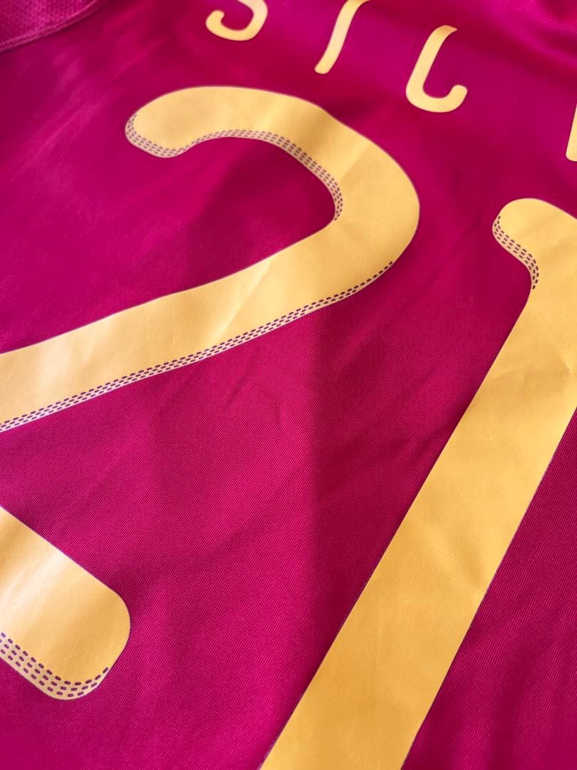 ダビド・シルバ　2010 スペイン代表 adidas サッカーホームユニフォーム