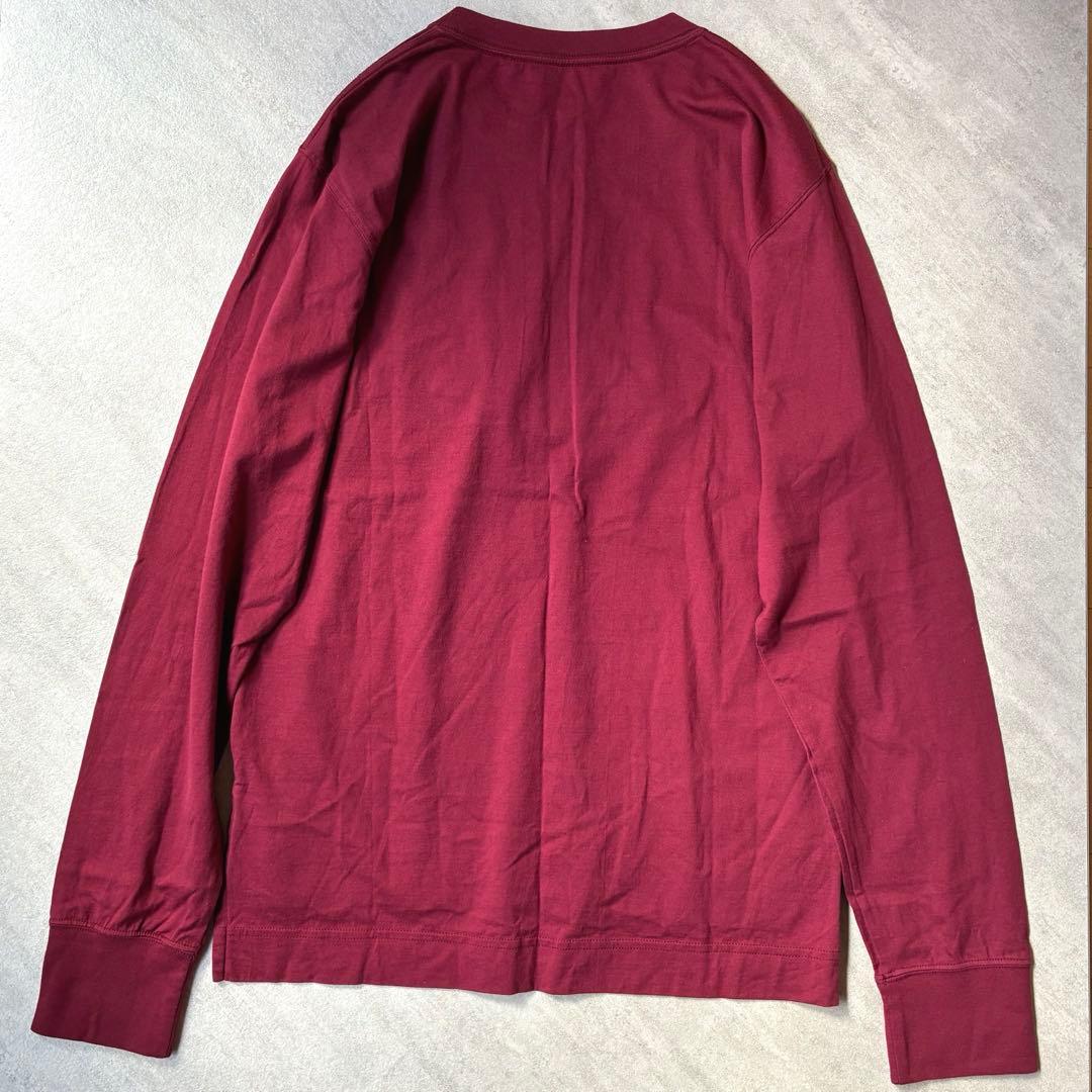 美品✨Vivienne Westwood刺繍ロゴ長袖Tシャツ バーガンディ02