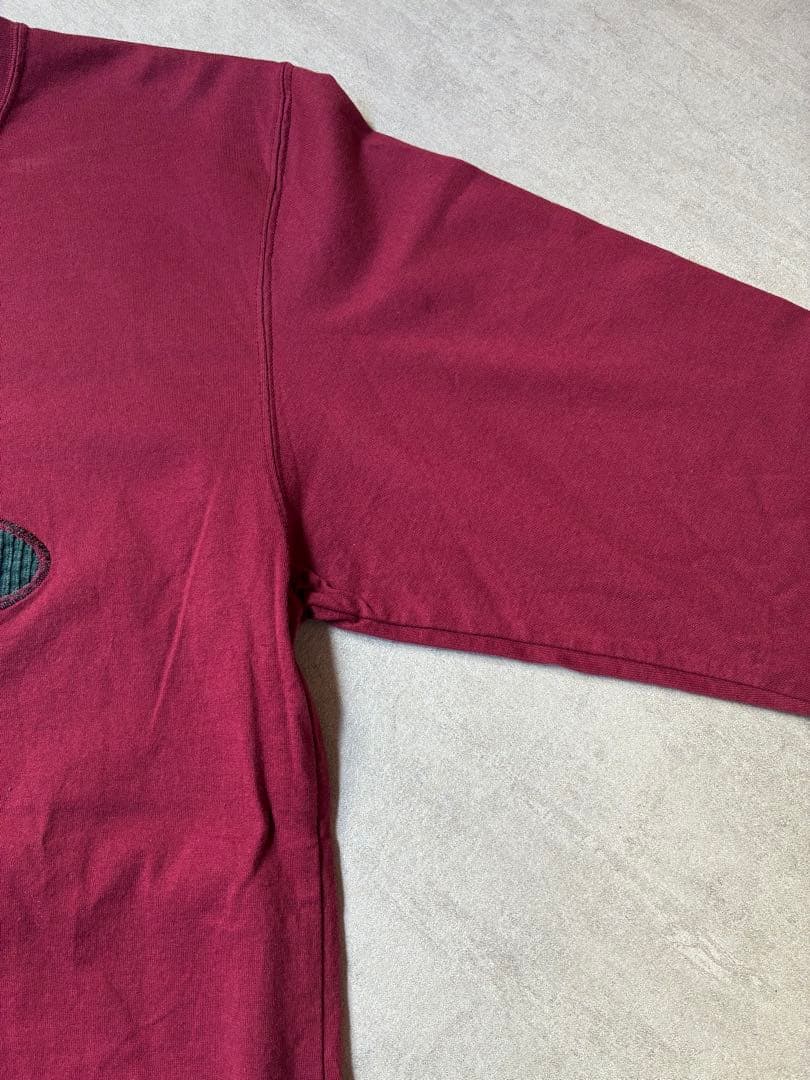 美品✨Vivienne Westwood刺繍ロゴ長袖Tシャツ バーガンディ02