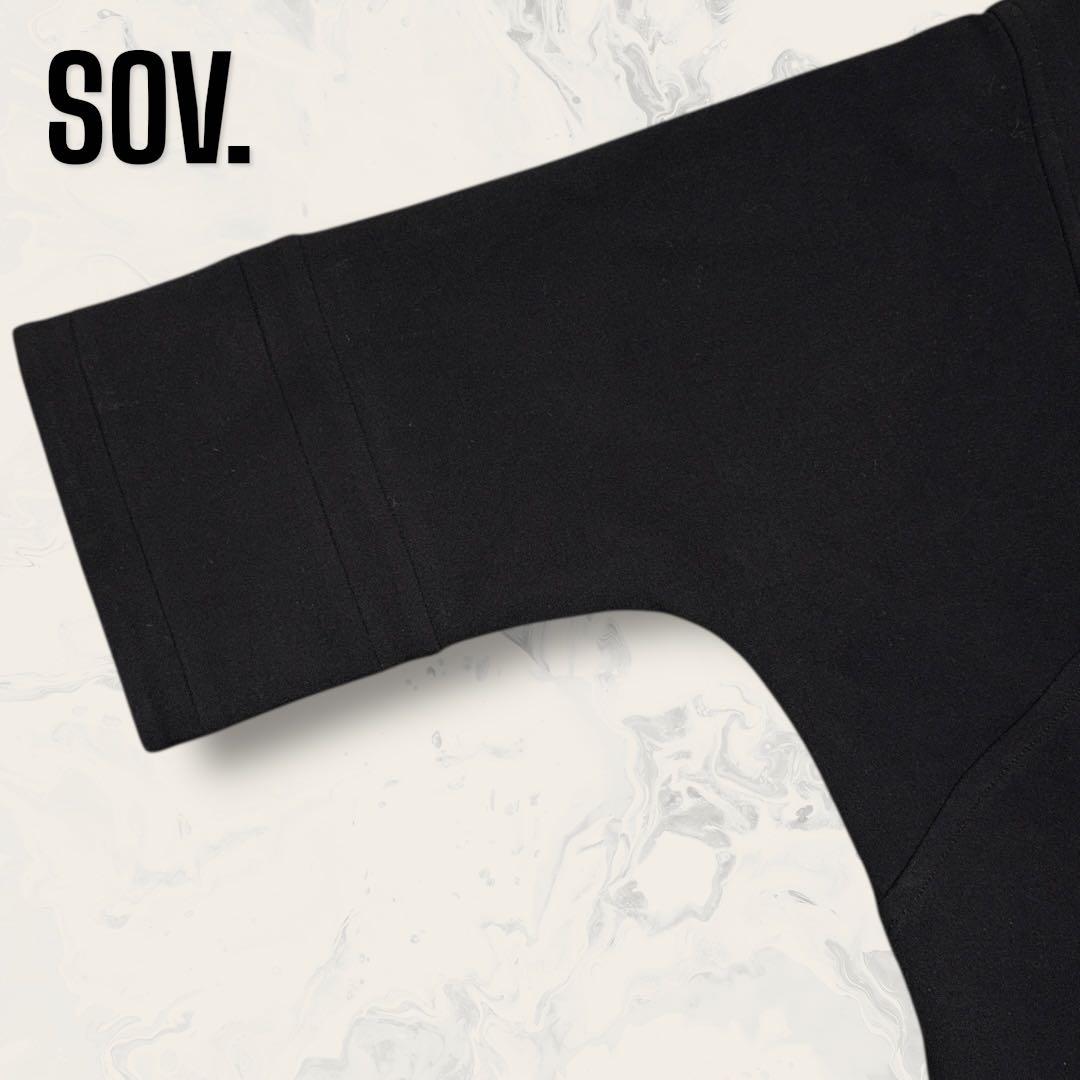 SOV. ドルマン スリーブ オーバーサイズ コート ブラック ダブスタ