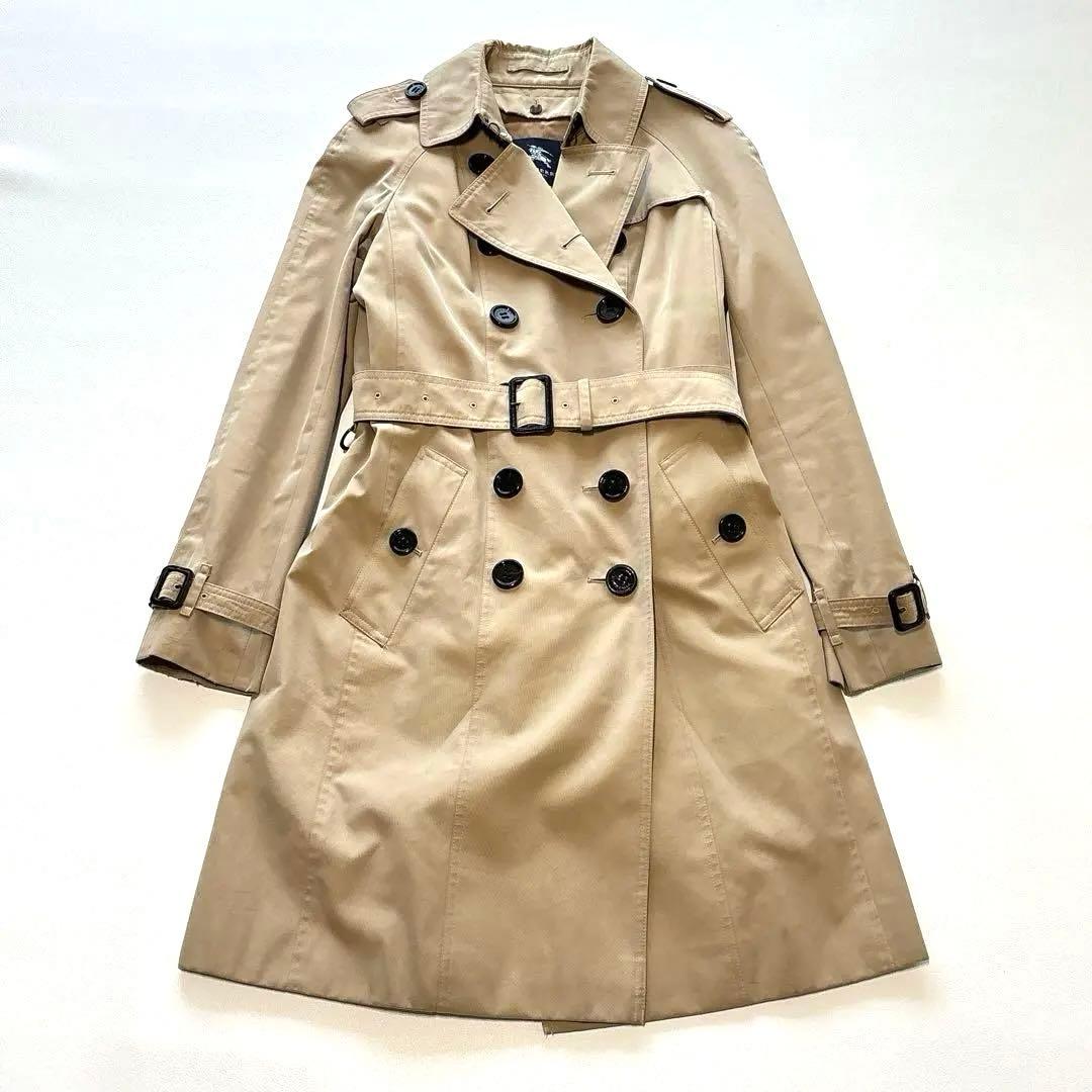 バーバリーロンドン ライナー ベルト付 トレンチコート ハニーベージュ