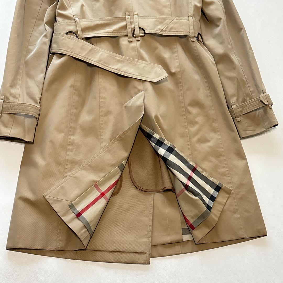 バーバリーロンドン ライナー ベルト付 トレンチコート ハニーベージュ
