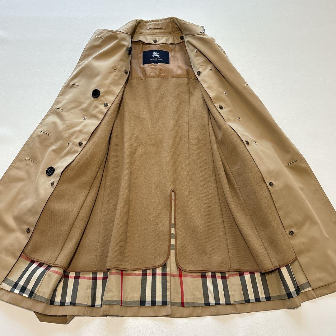 バーバリーロンドン ライナー ベルト付 トレンチコート ハニーベージュ