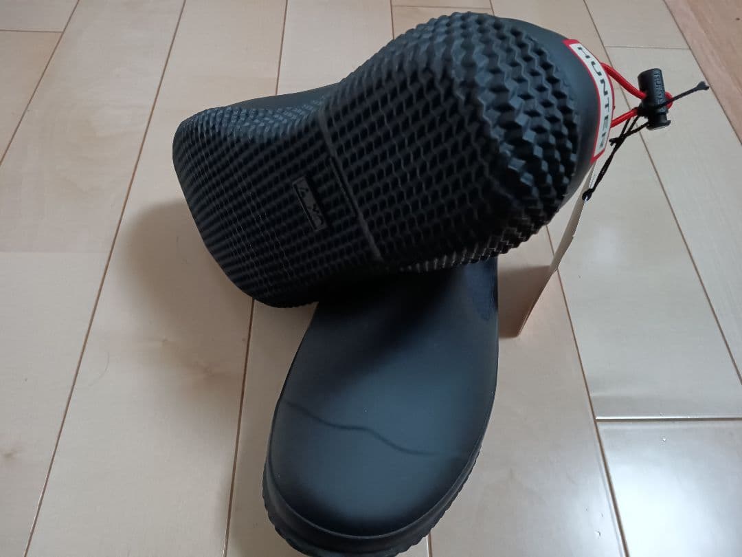 1【激安】ハンター メンズ　レインブーツ　スニーカー　シューズ黒UK7（26cm