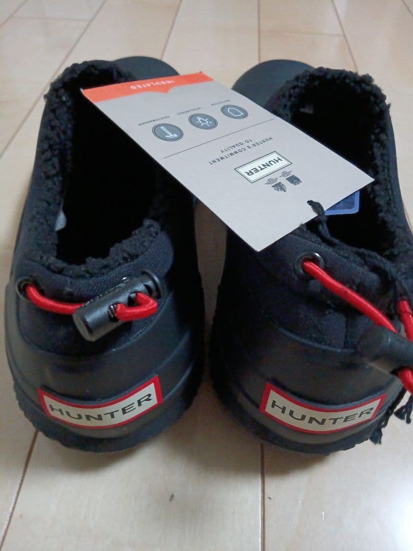 1【激安】ハンター メンズ　レインブーツ　スニーカー　シューズ黒UK7（26cm