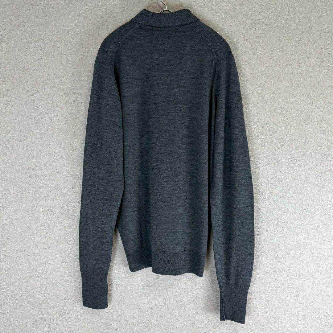 美品 JOHN SMEDLEY ニュージーランド メリノウール ニットポロシャツ