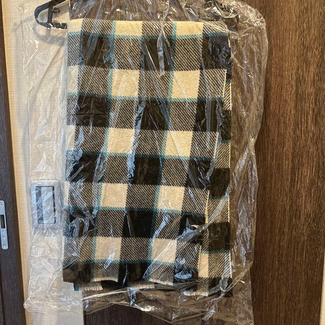 【美品】アクネ　チェック柄マフラー 100%ウール　スキズ リノ