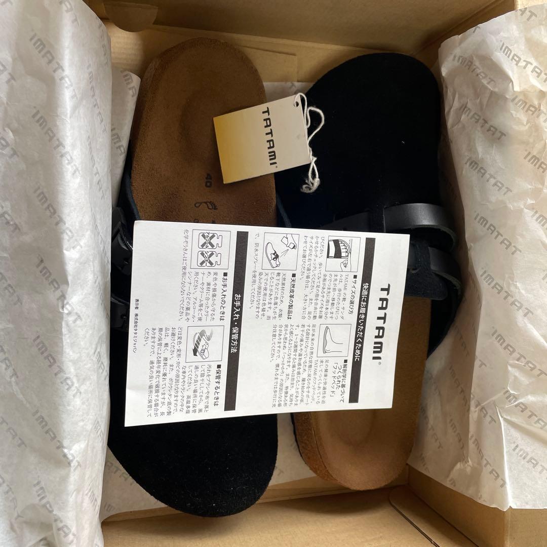 ビルケンシュトック TATAMI Rhein サボサンダル 40 黒/黒