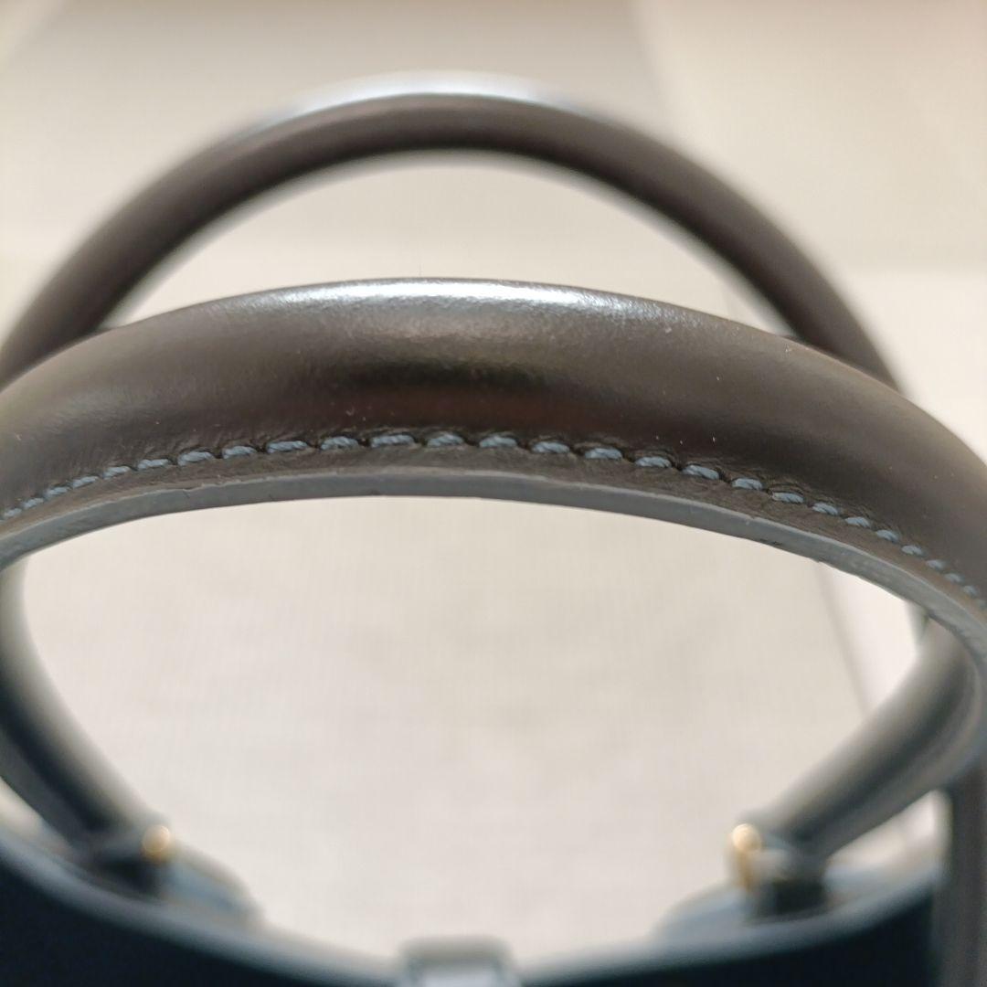 MOMOLOEWE レオ ネイビー 本革トートバッグ