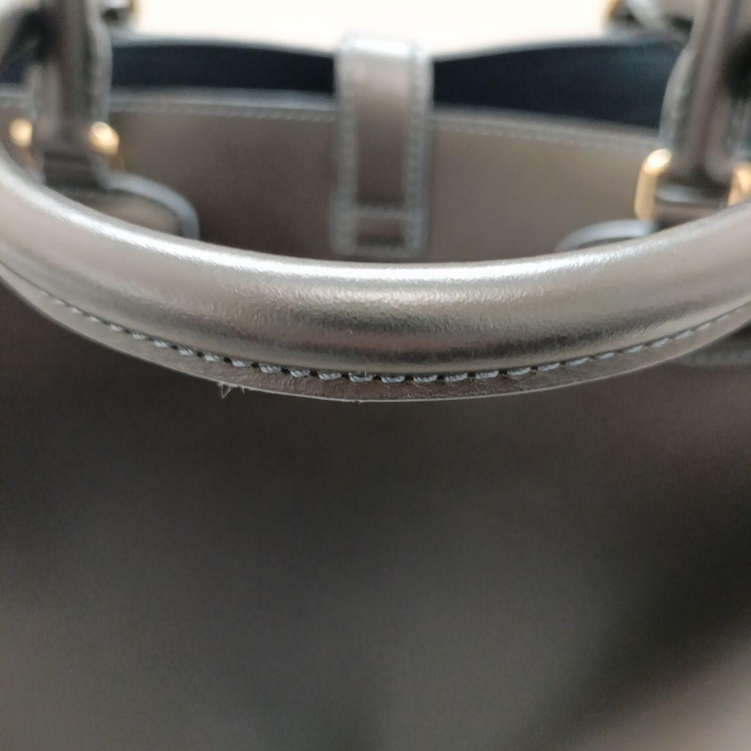 MOMOLOEWE レオ ネイビー 本革トートバッグ