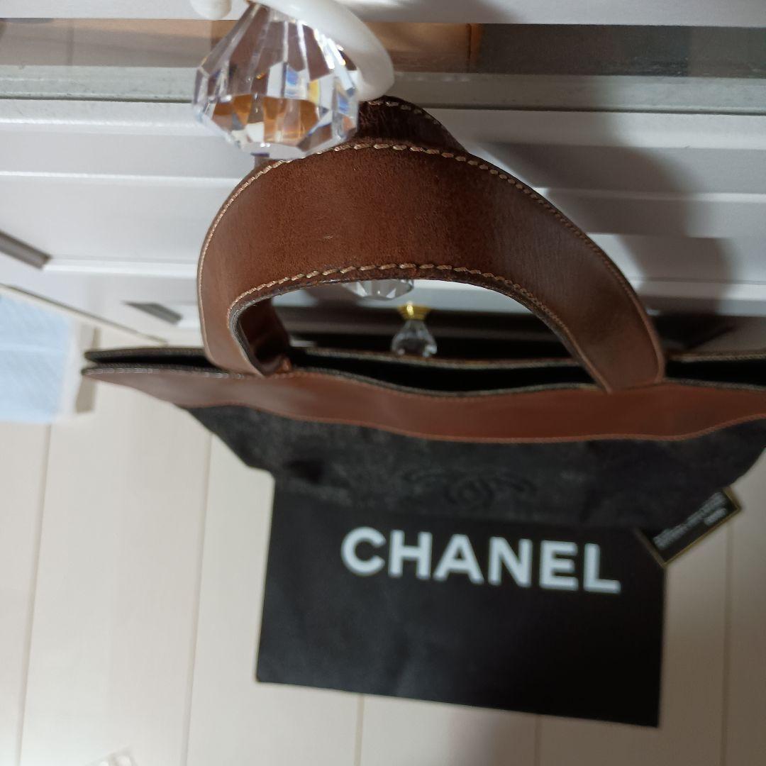 シャネルデニムココマークトートバッグ