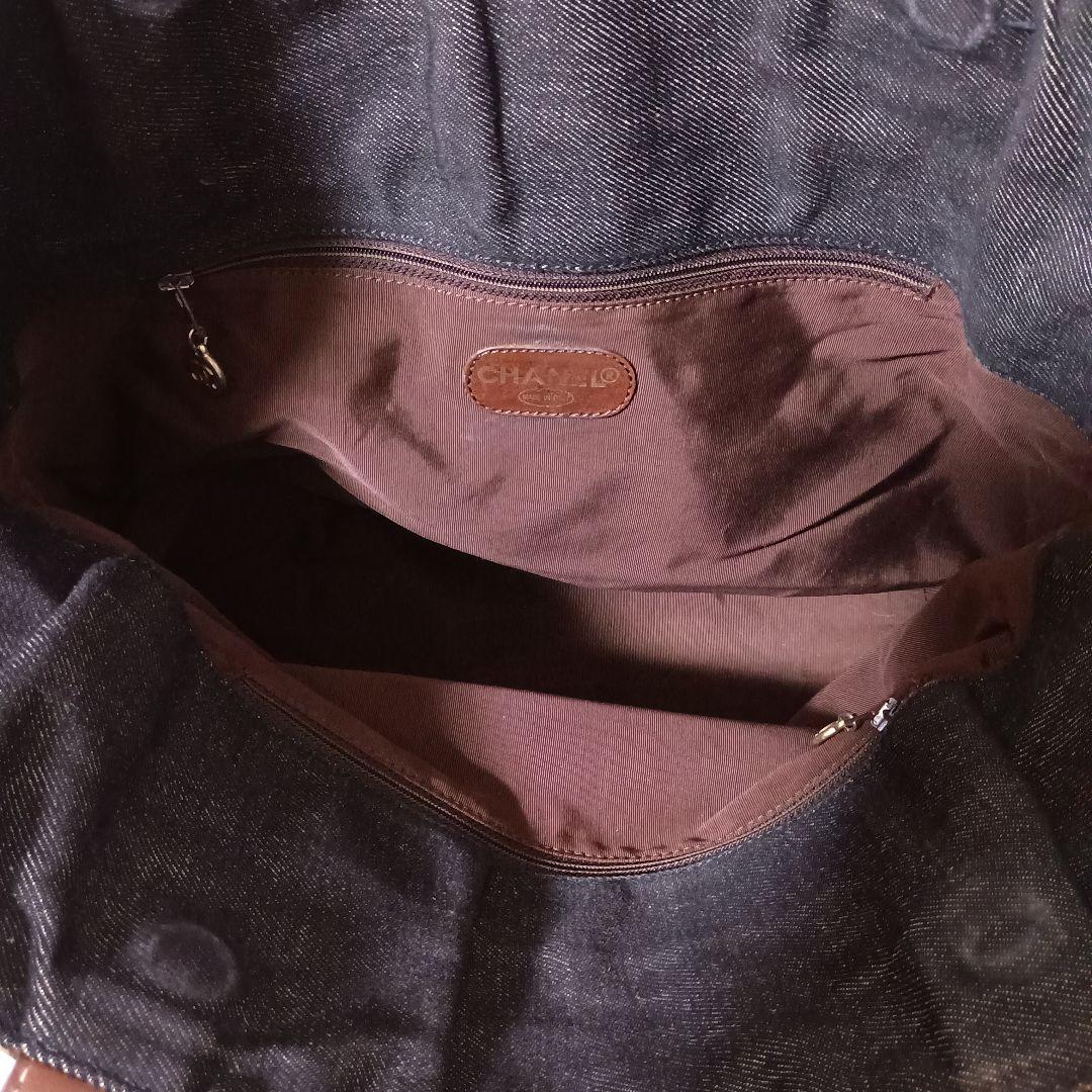 シャネルデニムココマークトートバッグ