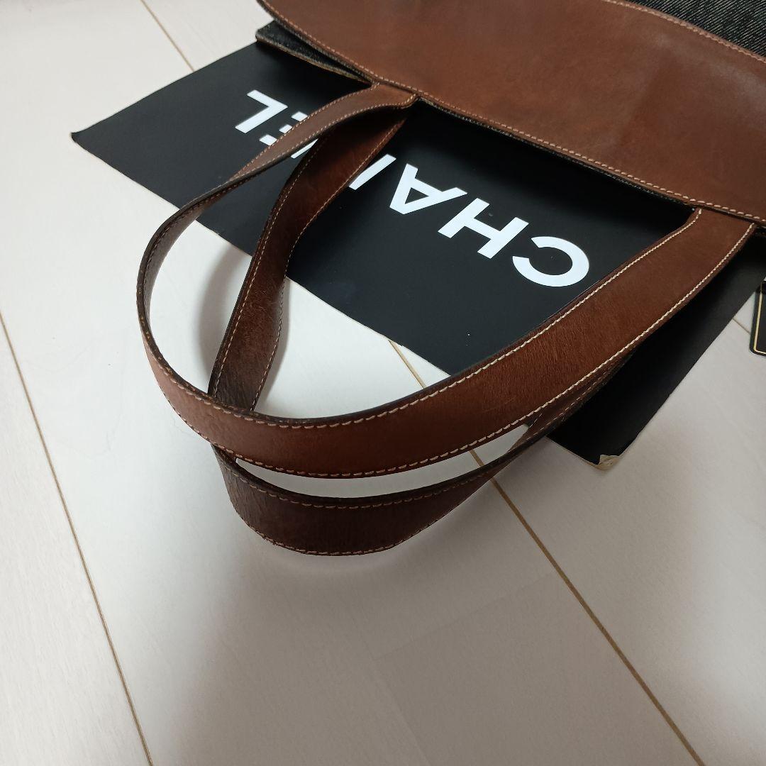 シャネルデニムココマークトートバッグ