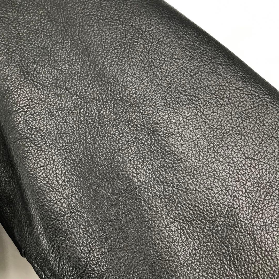 GAME SPORTS WEAR スタジャン ブラック S 牛革　アメリカ製